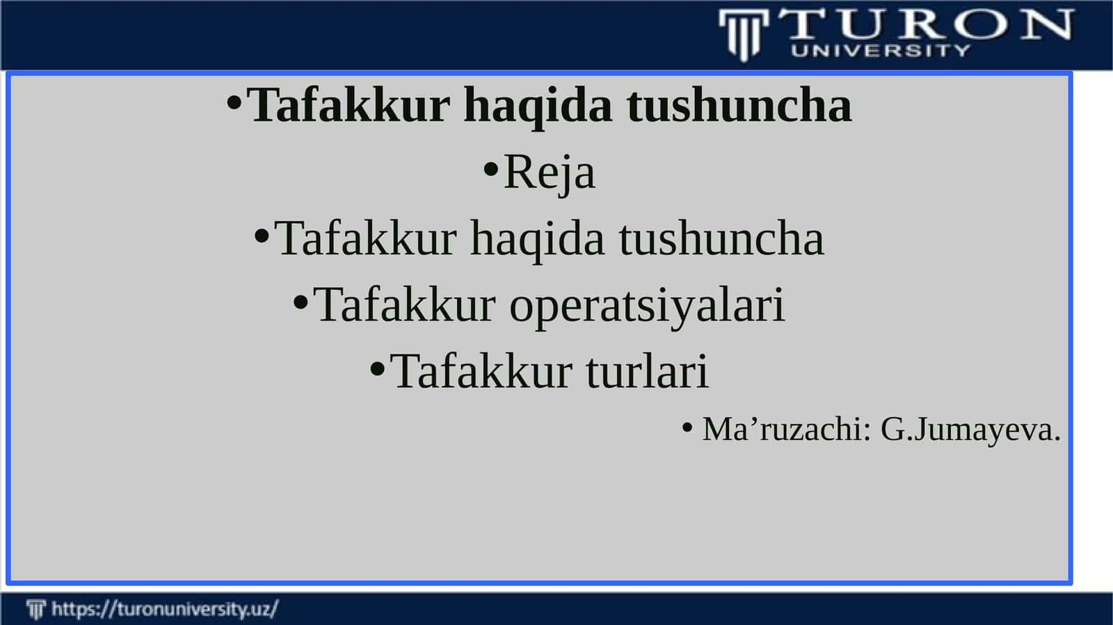 Psixologiya. Tafakkur va nutq 1