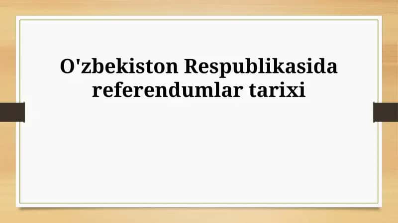 O'zbekiston Respublikasida referendumlar tarixi 1
