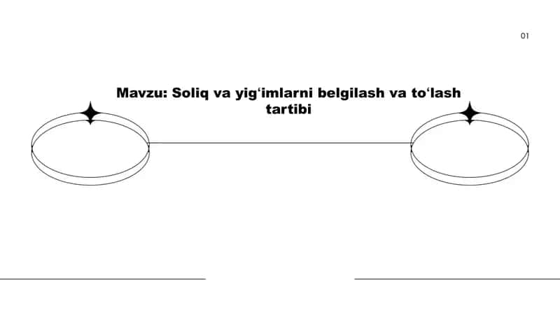 Soliq va yigʻimlarni belgilash va toʻlash tartibi 1