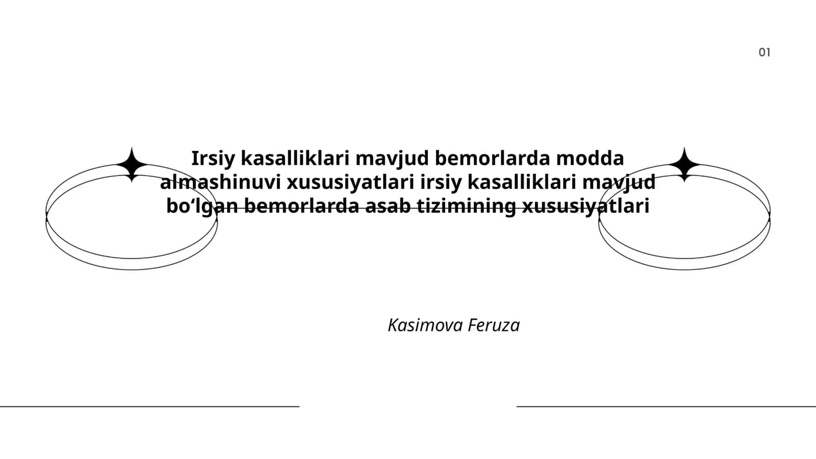 Irsiy kasalliklarda modda almashinuvi xususiyatlari 1