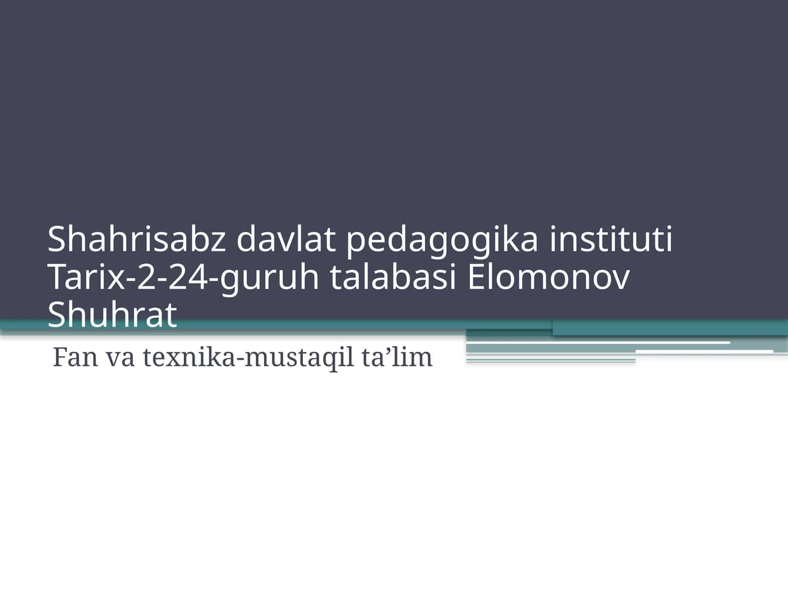 Antik davr ilmiy tafakkurning rivojlanishi 1