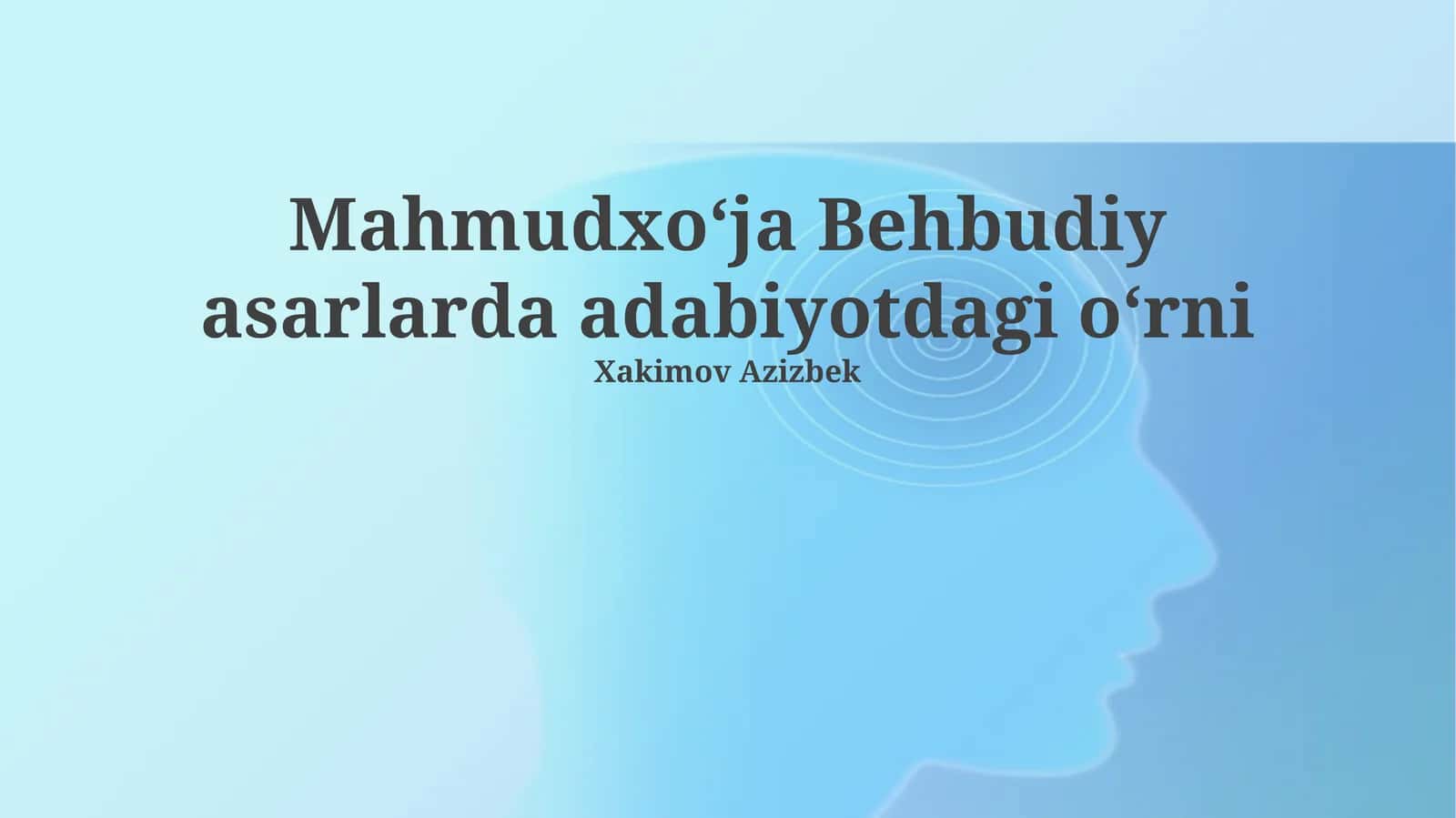 Mahmudxoʻja Behbudiy asarlarda adabiyotdagi oʻrni 1