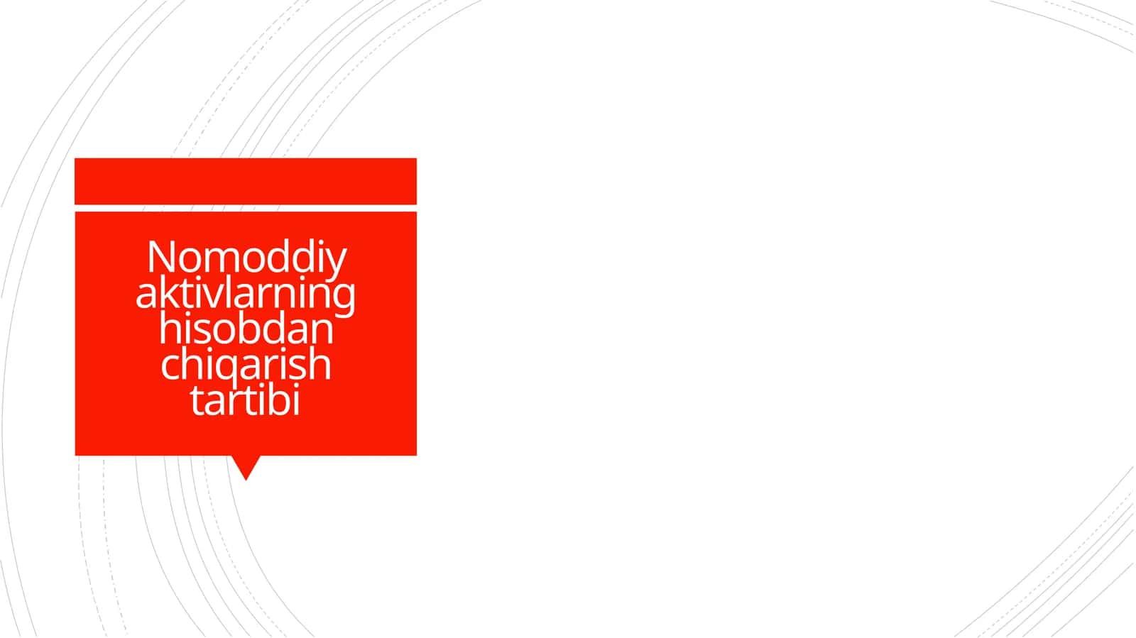 Nomoddiy aktivlarning hisobdan chiqarish tartibi 1