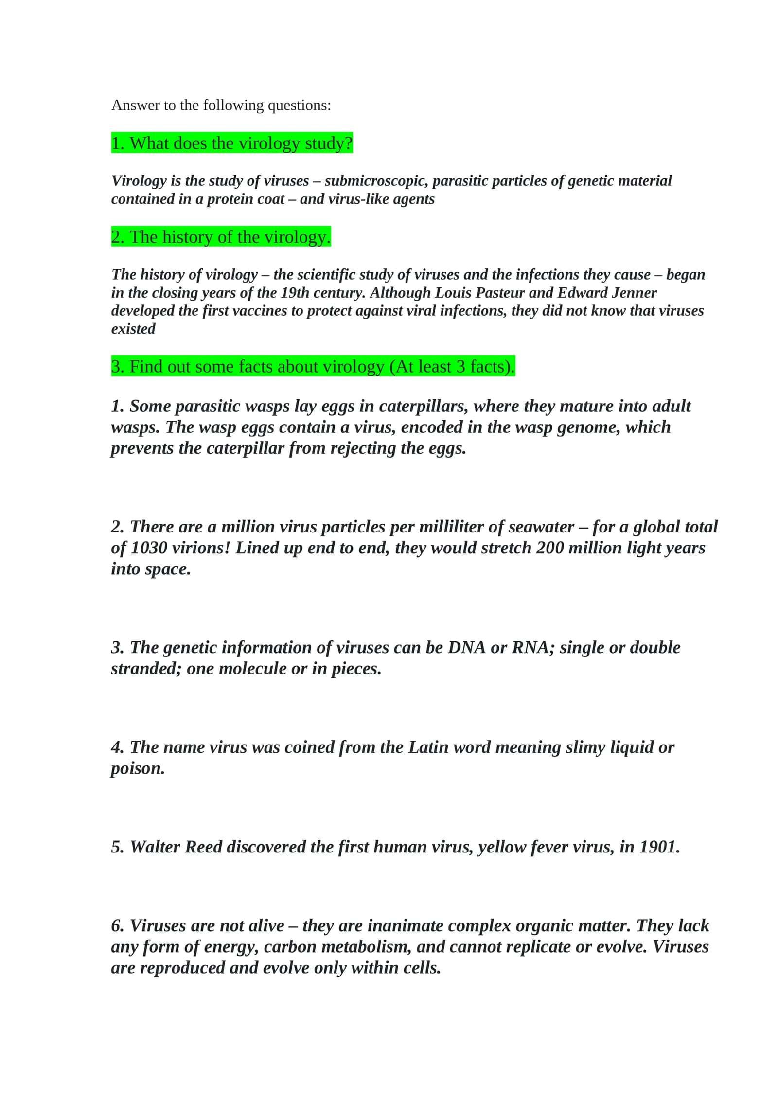 Virology 1
