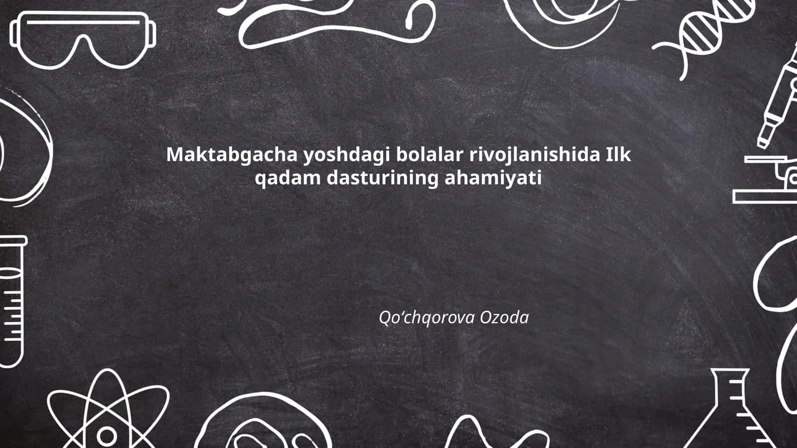 Ilk qadam dasturi 1