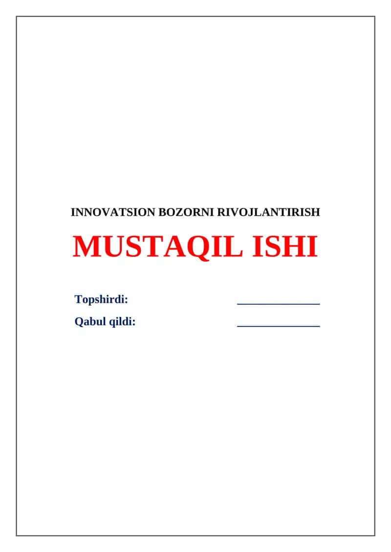 INNOVATSION BOZORNI RIVOJLANTIRISH 1