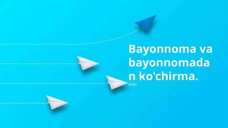 Bayonnoma va bayonnomadan ko'chirma 1