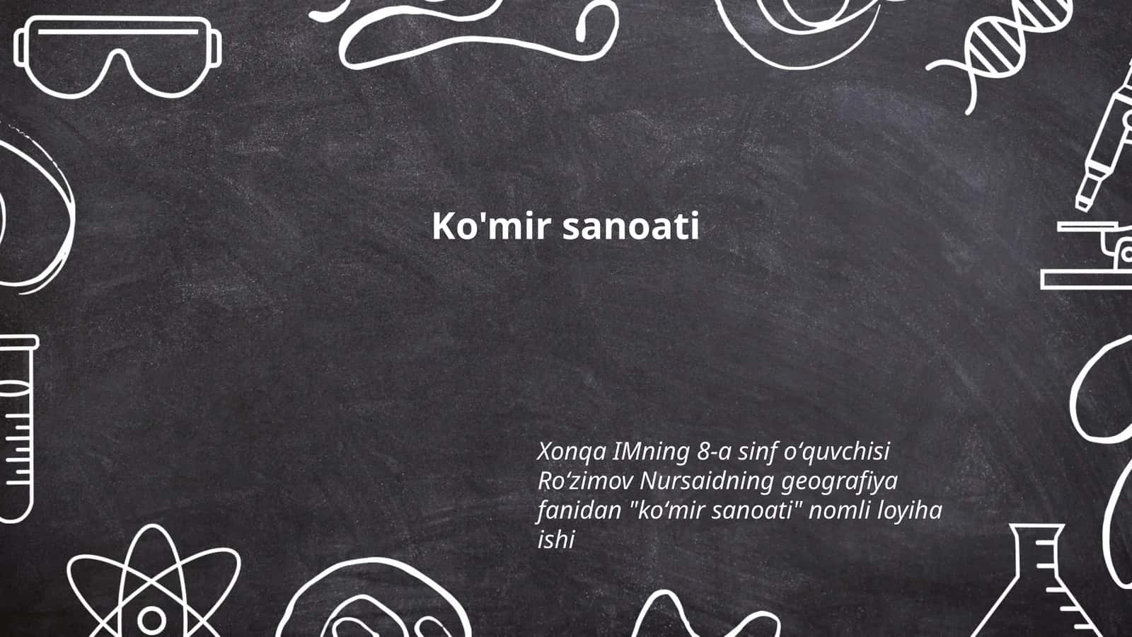 Ko'mir sanoati 1