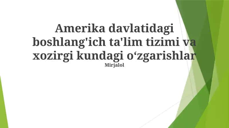 Texnologiyalar va innovatsiyalar 1