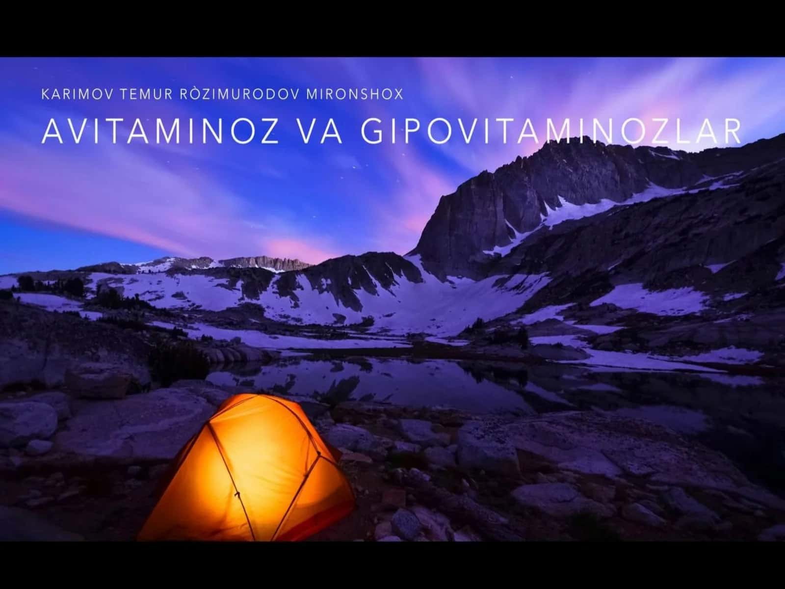 Avitaminoz va gipovitaminoz 1