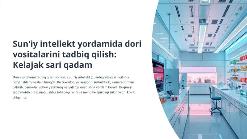 Sun’iy intellekt yordamida dori vositalarini tadbiq qilish 1