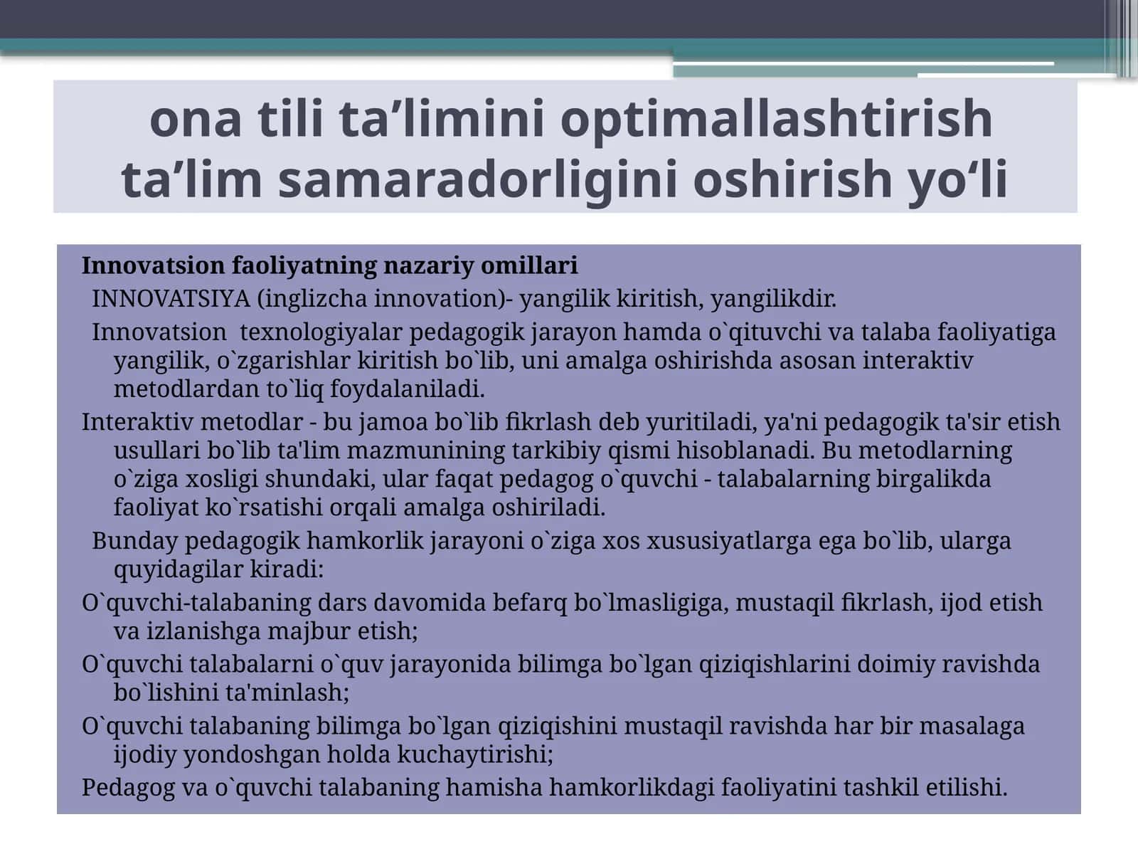 onatilitaʼliminioptimallashtirishtaʼlimsamaradorliginioshirishyo‘li 1