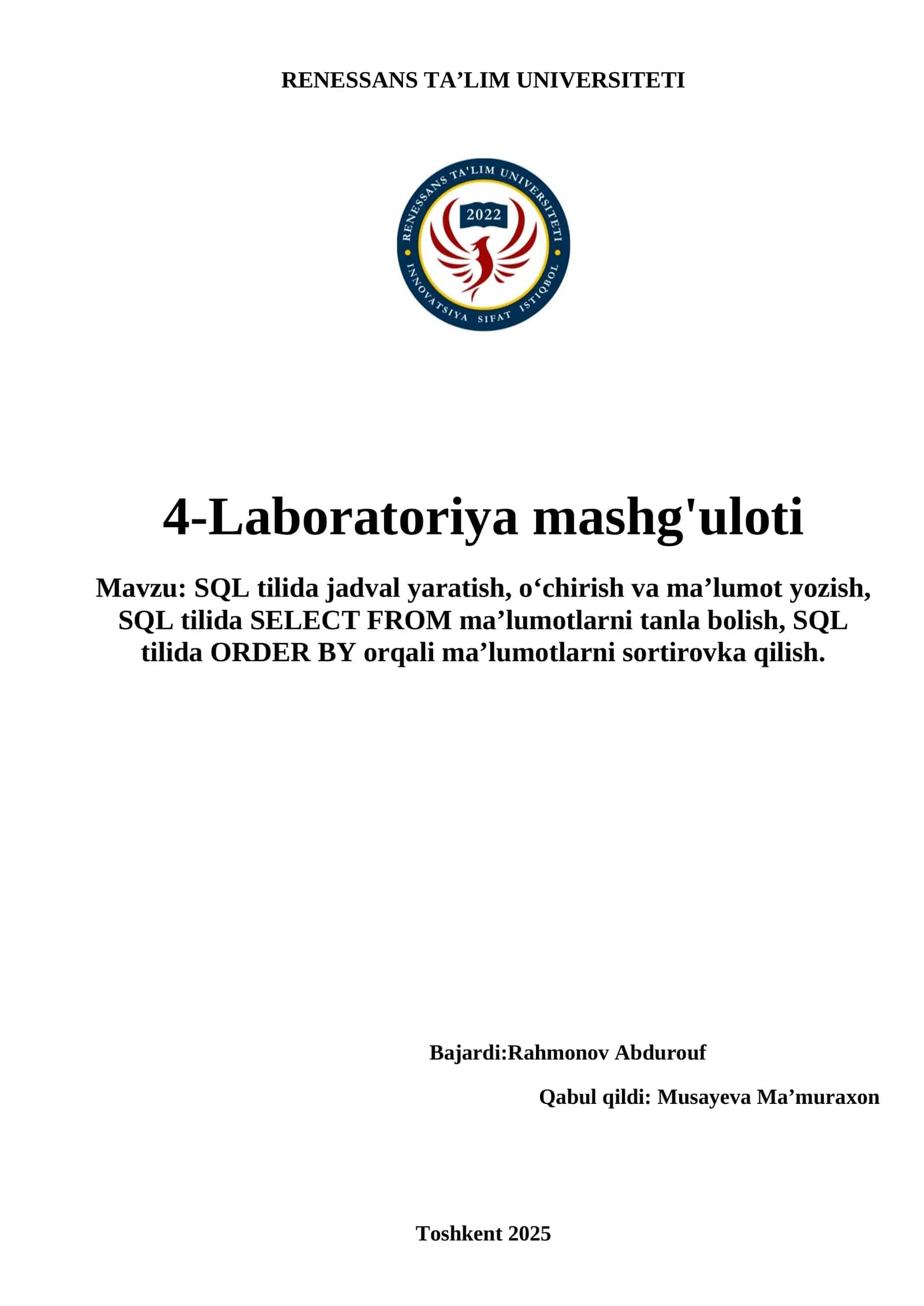 4-Laboratoriya mashg'uloti 1