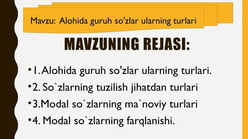 So'zlarning tuzilish jihatidan turlari 1