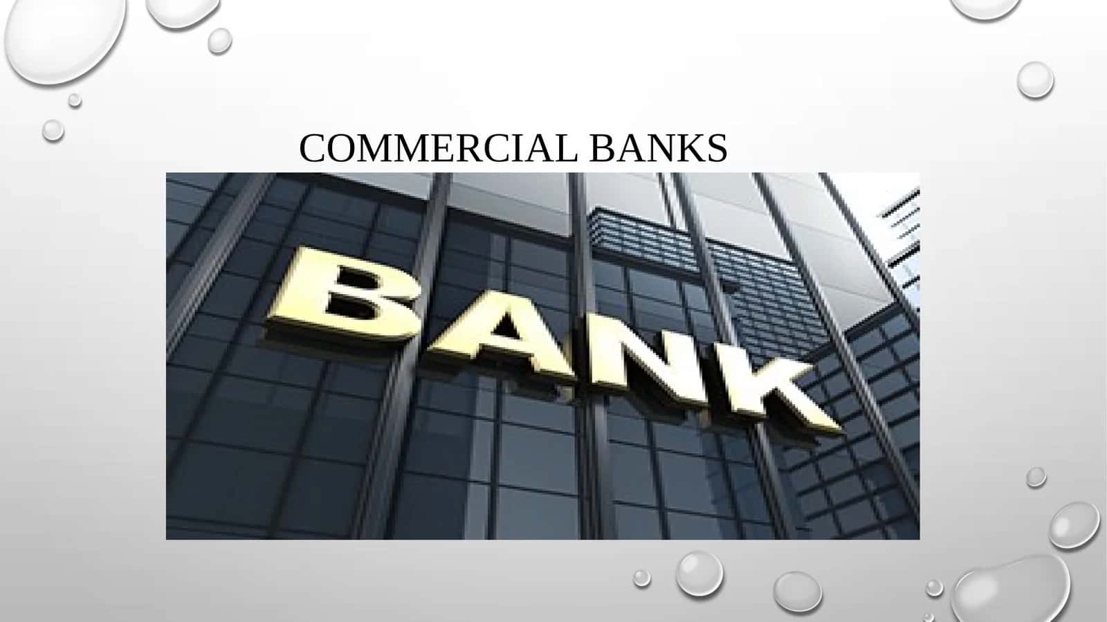 Commercial banks 1