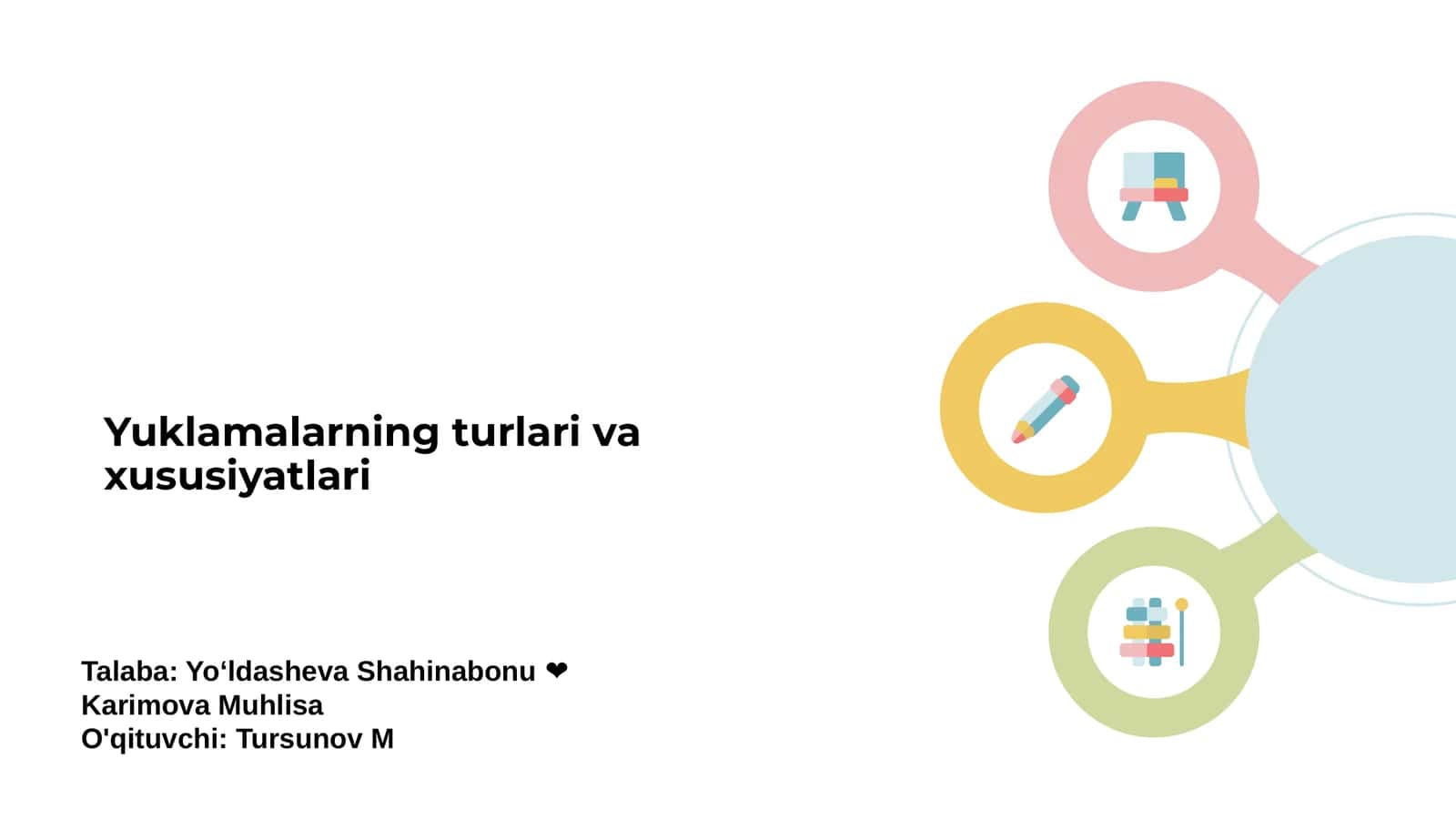 Yuklamalarning turlari va xususiyatlari 1