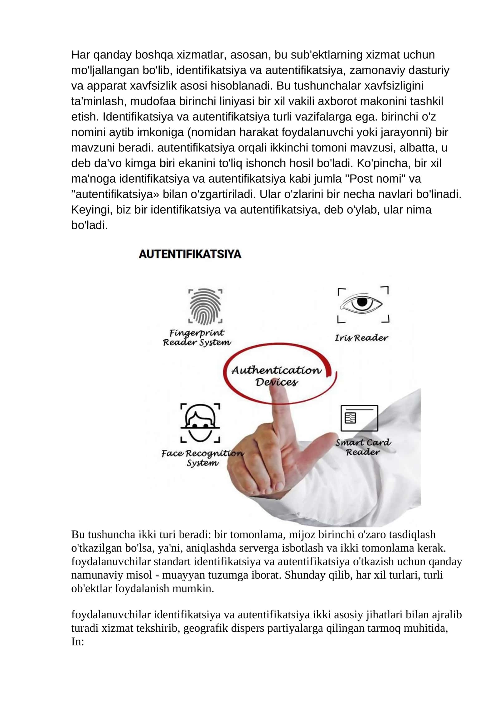 Identifikatsiya va autentifikatsiya 1