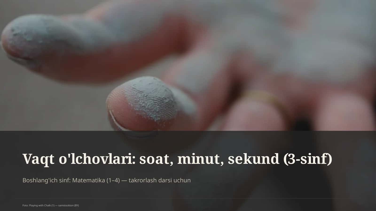 Matematika darsi takrorlash uchun 1
