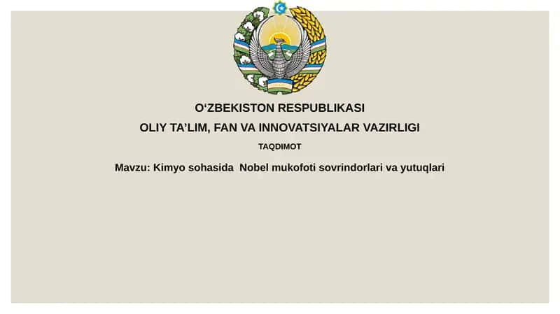KimyosohasidaNobelmukofotisovrindorlarivayutuqlari 1
