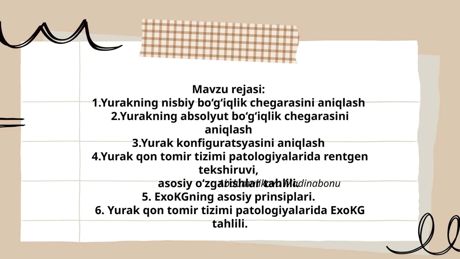 Yurak tomir tizimi patologiyalari 1