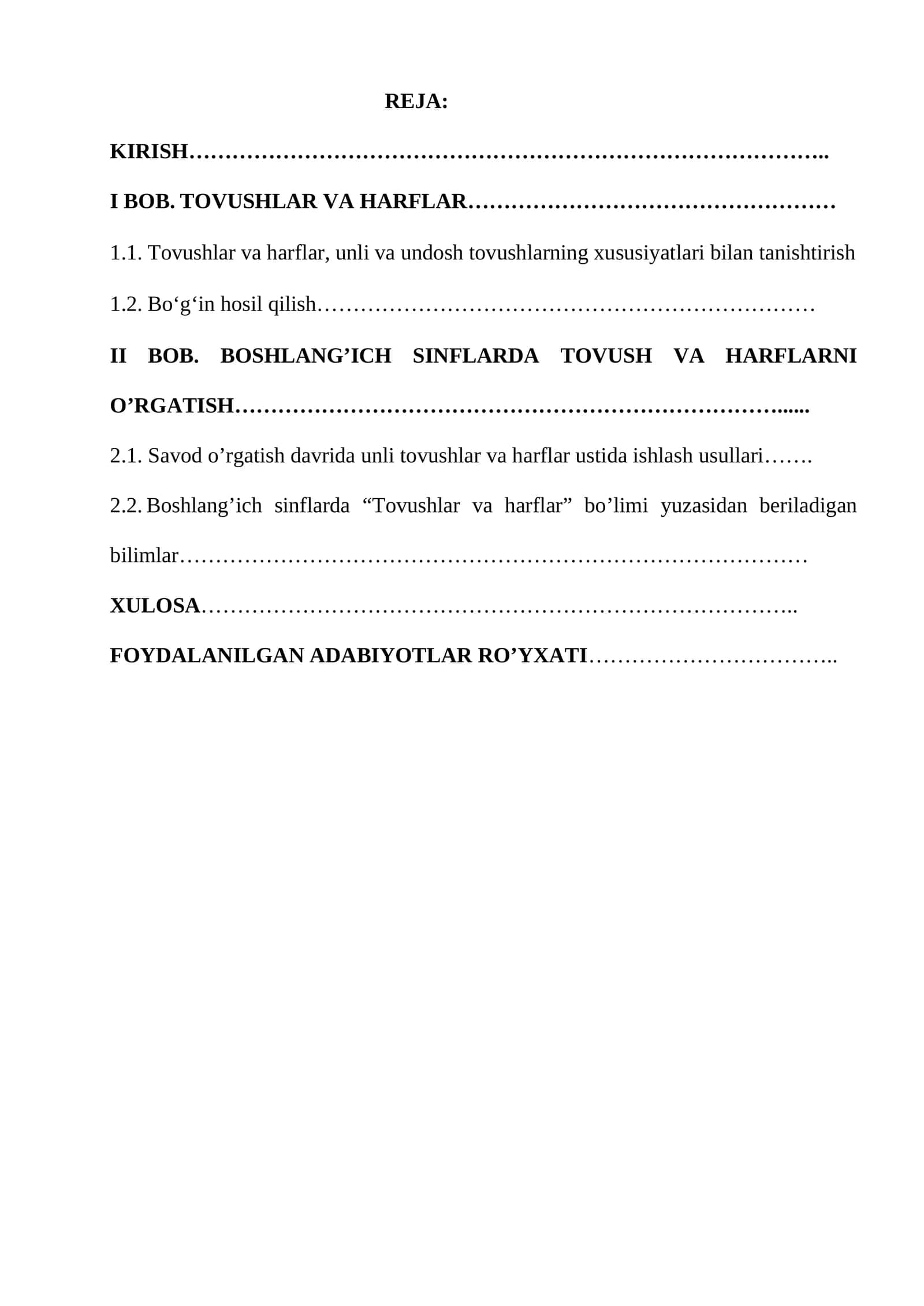 Tovushlar va harflar ustida ishlash usullari 1