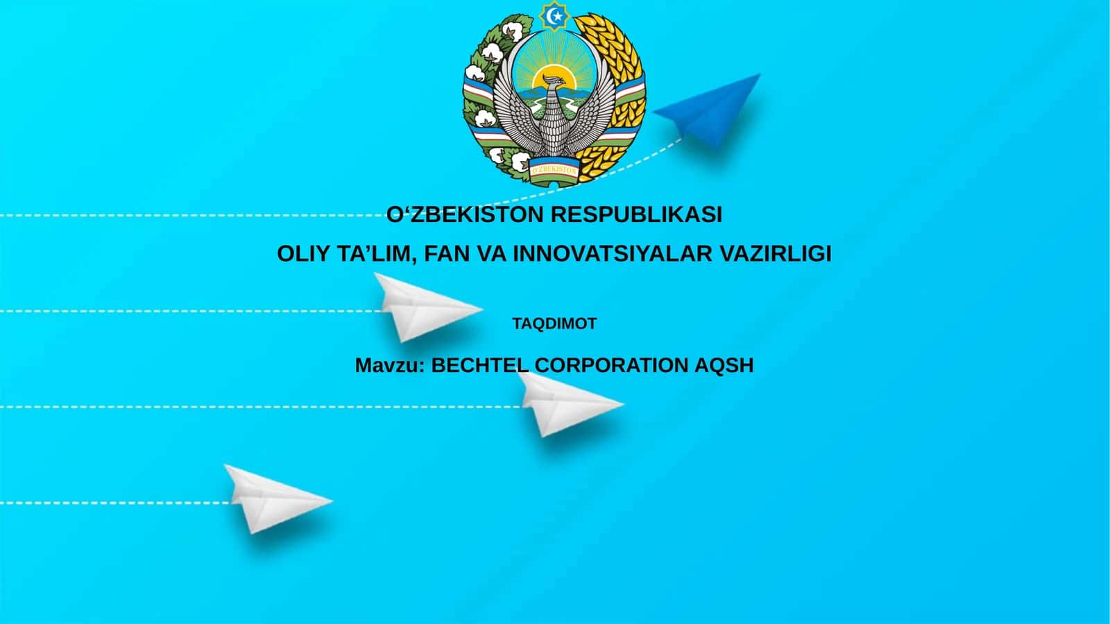 BECHTEL CORPORATION AQSH 1