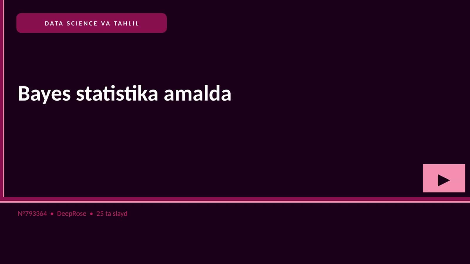 DATA SCIENCE VA TAHLIL 1
