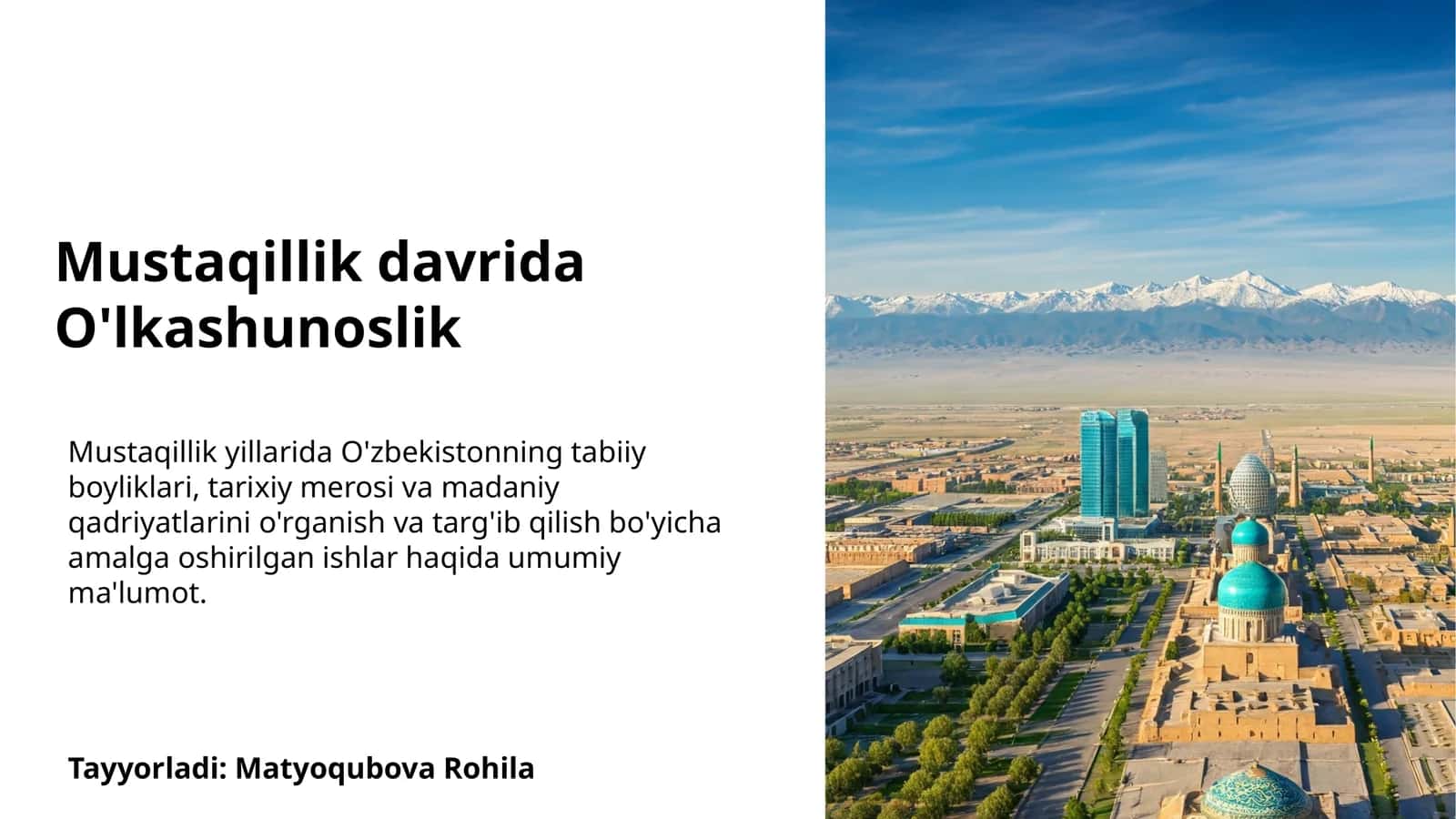 Mustaqillik davrida O'lkashunoslik 1