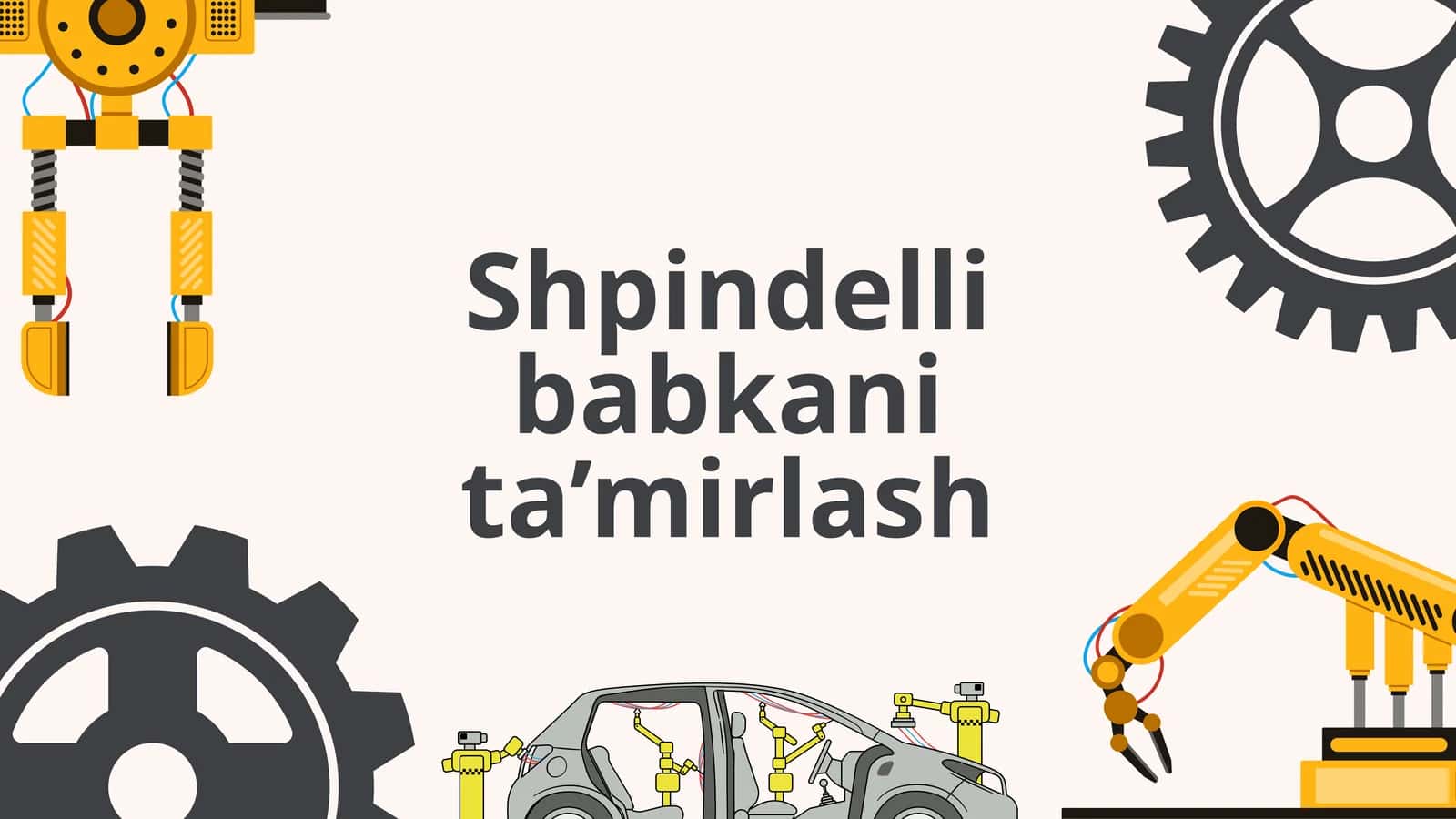 Shpindelli babkani ta’mirlash 1