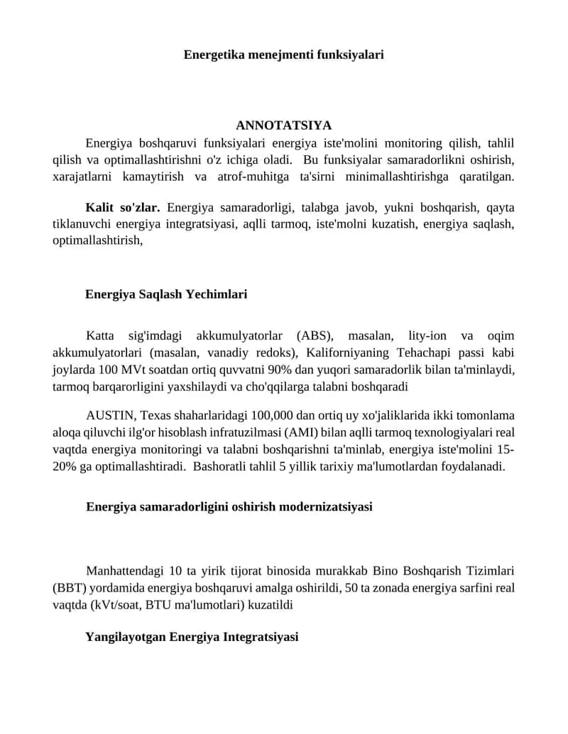 Energetika menejmenti funksiyalari 1