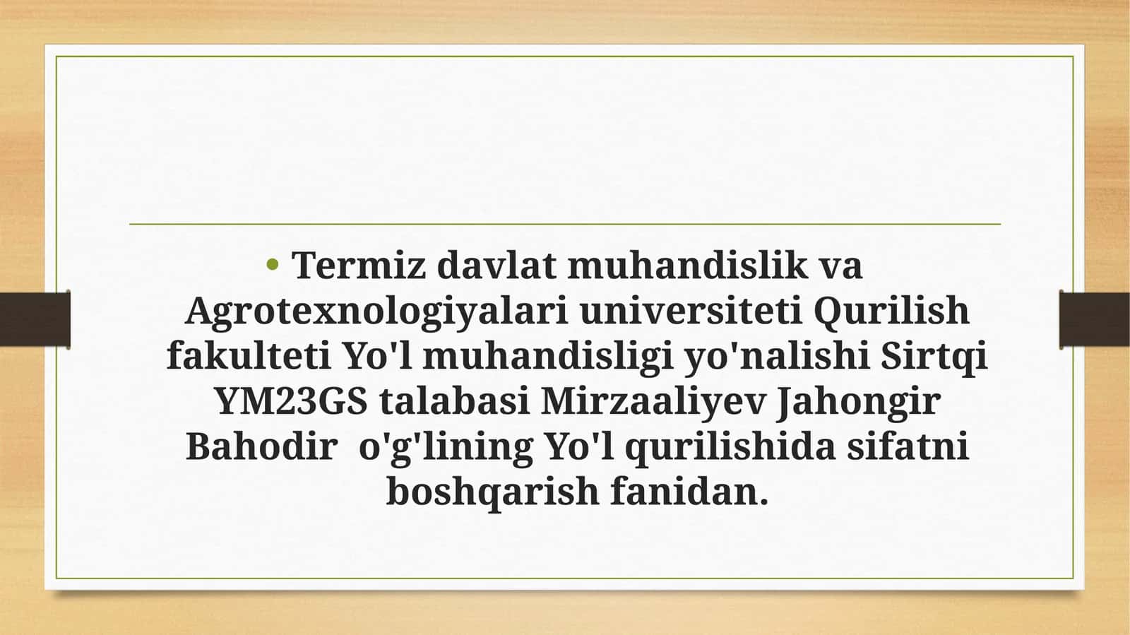 Yo‘lqurilishining ekologik oqibatlari 1