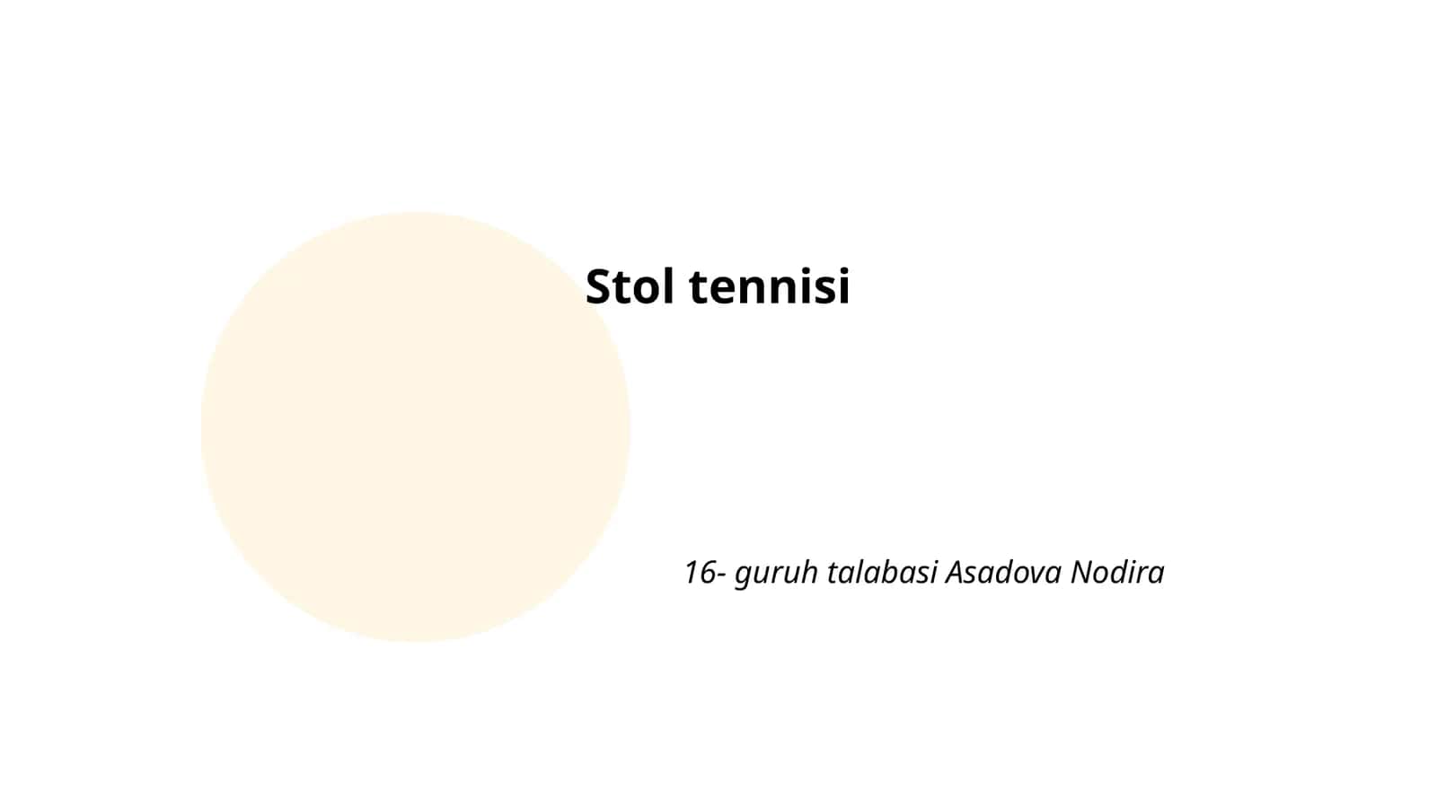 Stol tennisi 1