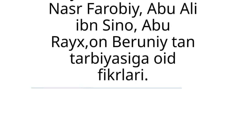 Biruniyning fanlararo ta'lim g'oyasi 1