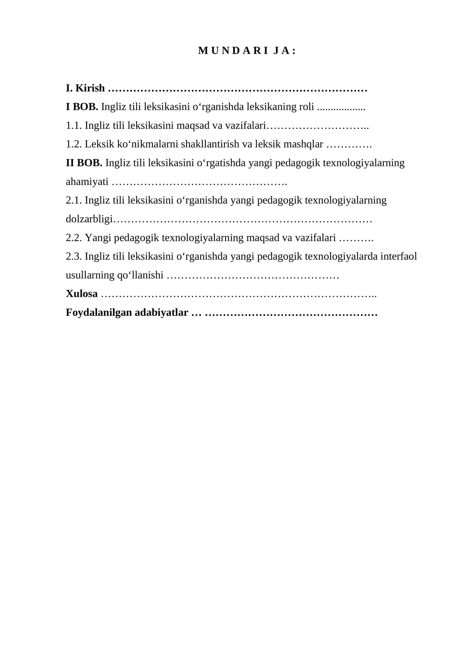 Ingliz tili leksikasini o‘rganishda leksikaning roli 1