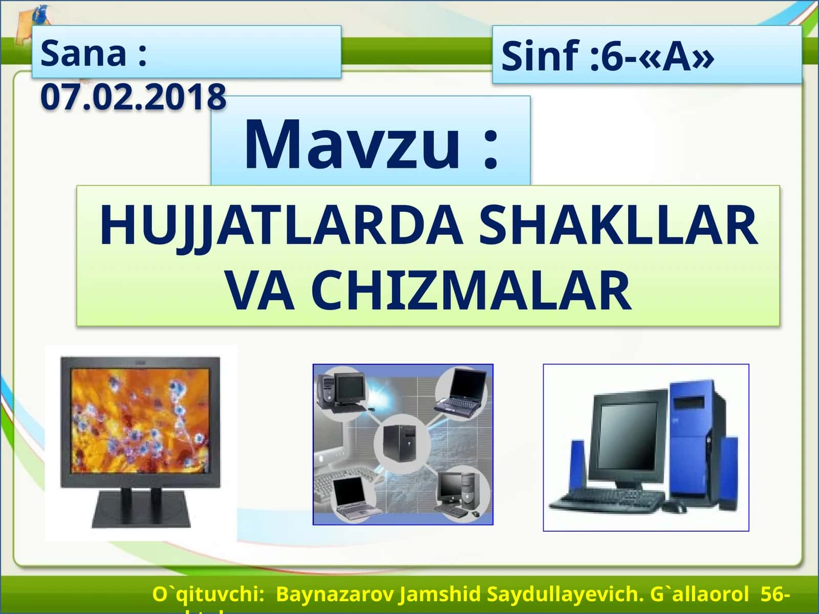 HUJJATLARDA SHAKLLAR VA CHIZMALAR 1