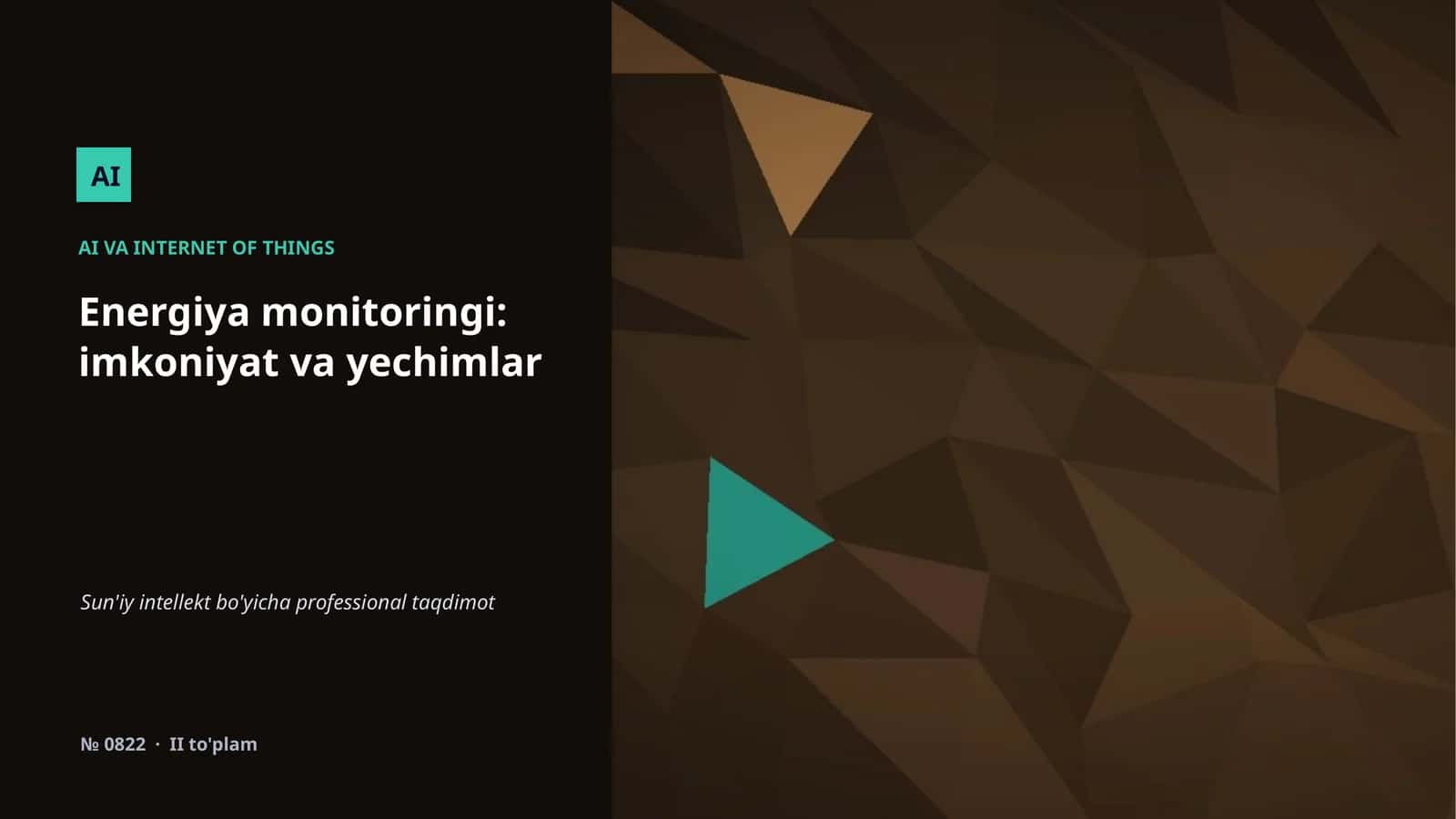 Energiya monitoringi: imkoniyat va yechimlar 1