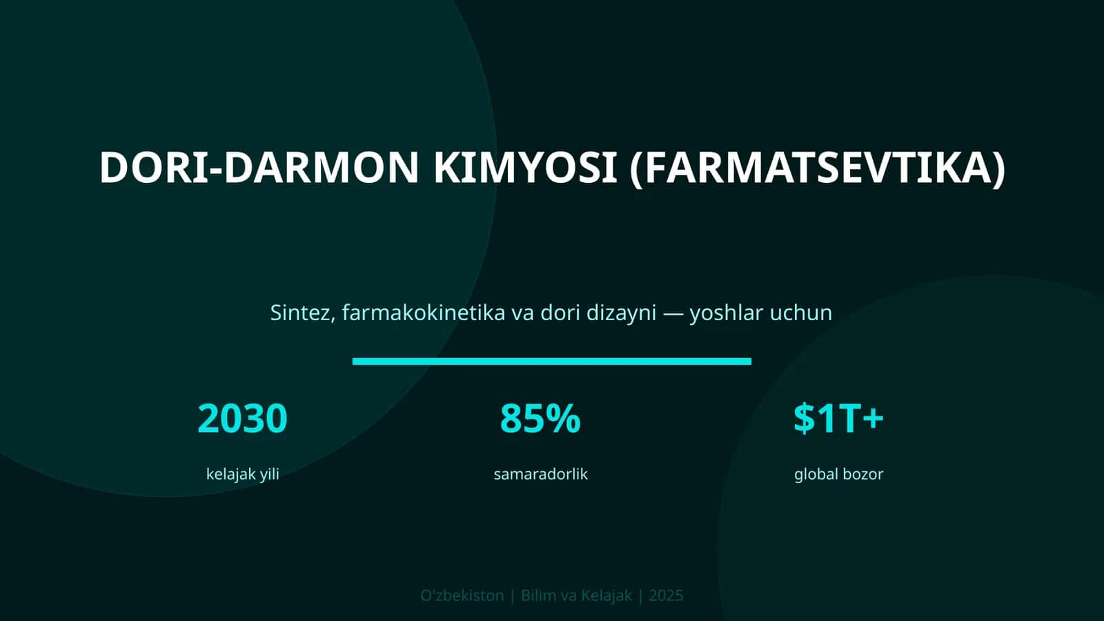 Dori-darmon kimyosi (farmatsevtika) 1