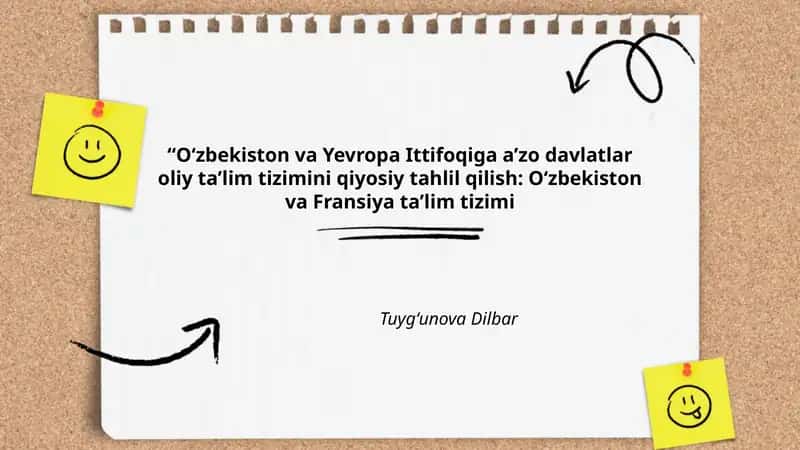 O‘zbekiston va Fransiya oliy taʼlim tizimi 1