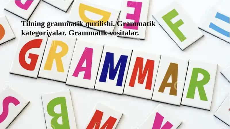 Grammatika 1