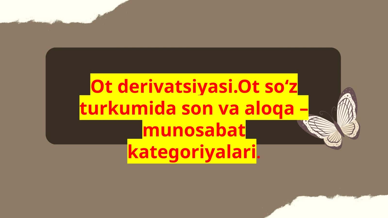 Ot Derivatsiyasi 1