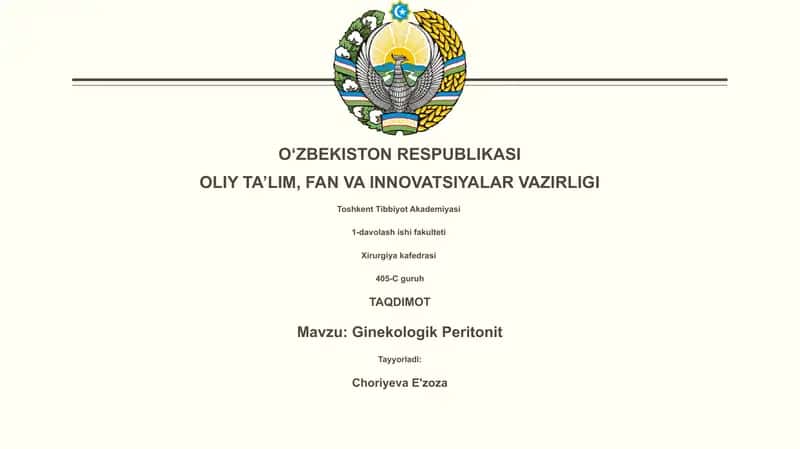 Ginekologik Peritonit 1