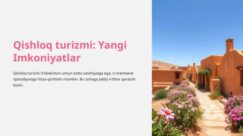 Qishloq turizmi 1