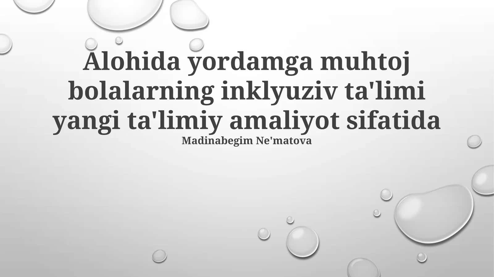 Inklyuziv ta'lim 1