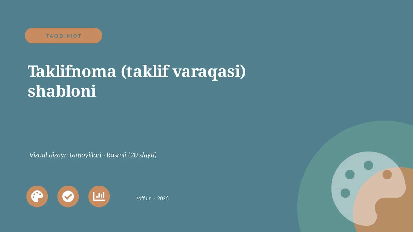 Taklifnoma (taklif varaqasi) shabloni 1