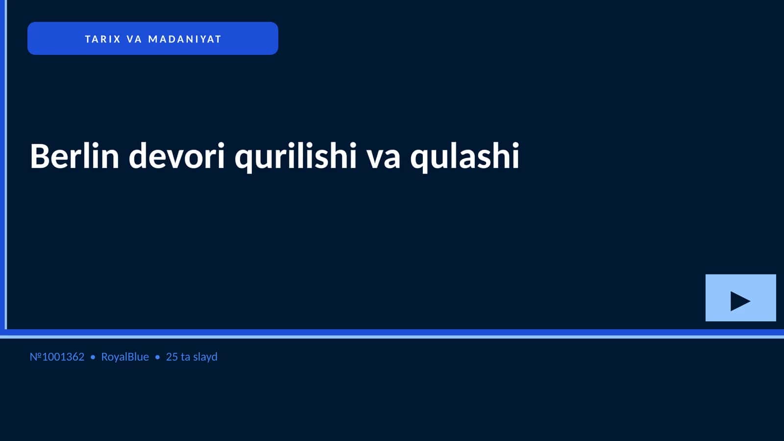 Berlin devori qurilishi va qulashi 1