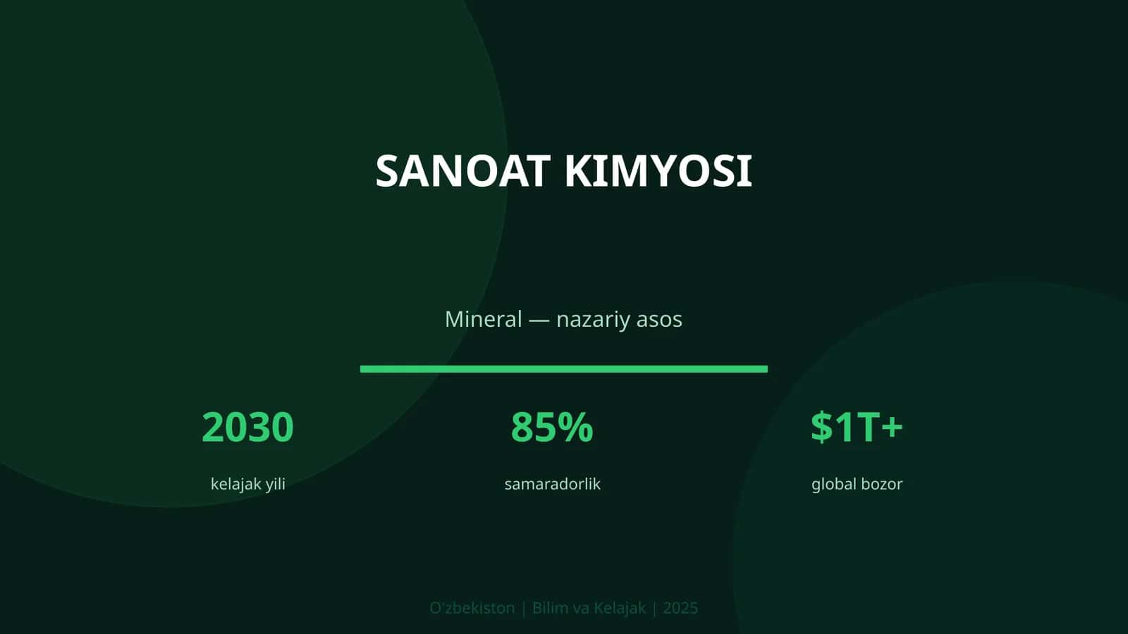 Sanoat Kimyosi 1