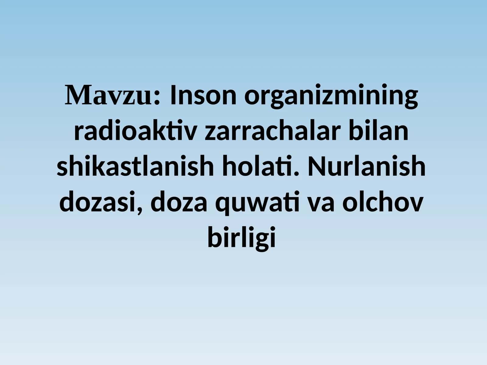Ommaviy qirg'inqurollari 1