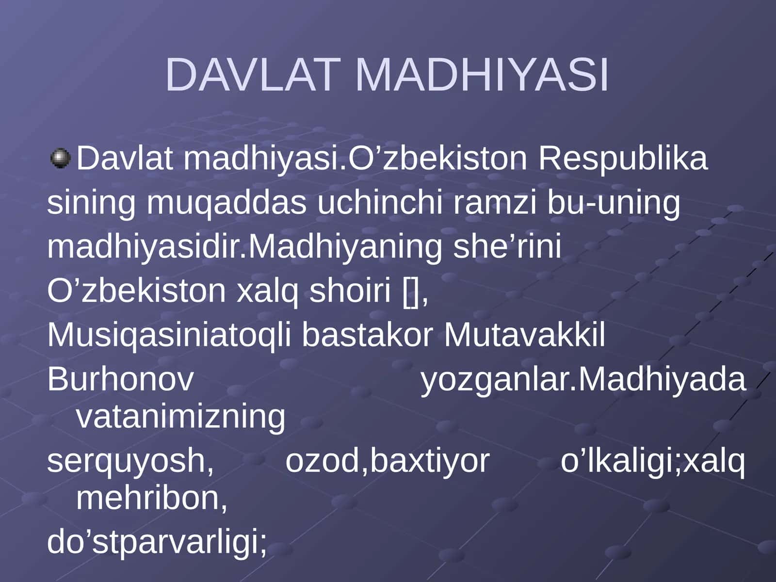 Davlat Madhiyasi 1