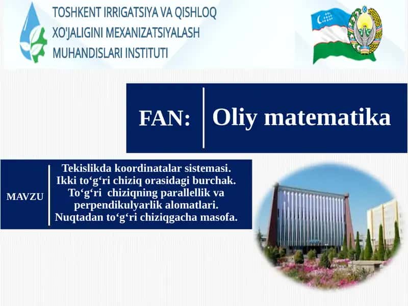 Tekislikda koordinata tizimi 1