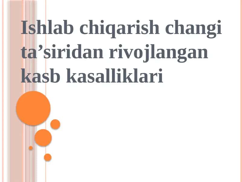 Kasb kasalliklari 1